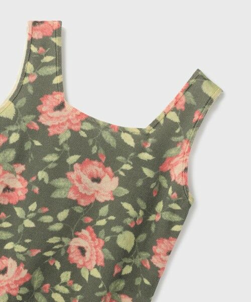 GRACE CONTINENTAL / グレースコンチネンタル タンクトップ | ローズプリントニットトップ | 詳細15