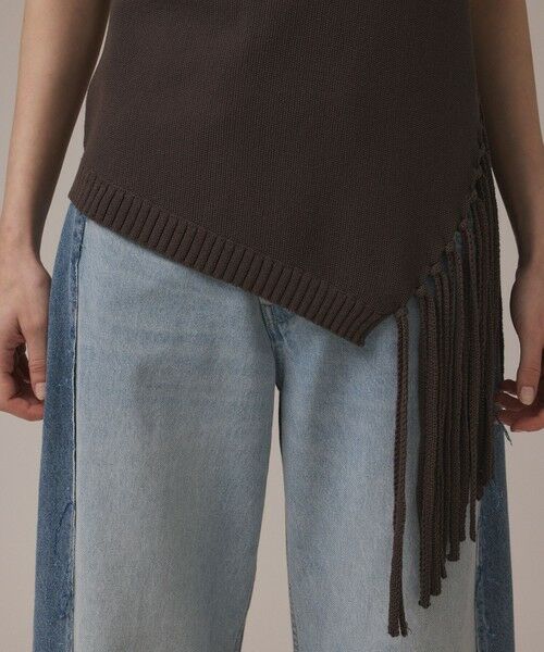 GRACE CONTINENTAL / グレースコンチネンタル ニット・セーター | フリンジイレヘムニットトップ | 詳細5