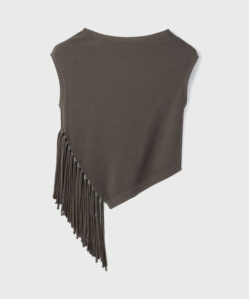 GRACE CONTINENTAL / グレースコンチネンタル ニット・セーター | フリンジイレヘムニットトップ | 詳細9