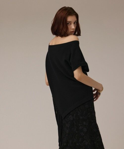 GRACE CONTINENTAL / グレースコンチネンタル ニット・セーター | フリンジイレヘムニットトップ | 詳細13