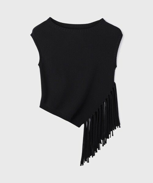 GRACE CONTINENTAL / グレースコンチネンタル ニット・セーター | フリンジイレヘムニットトップ | 詳細14