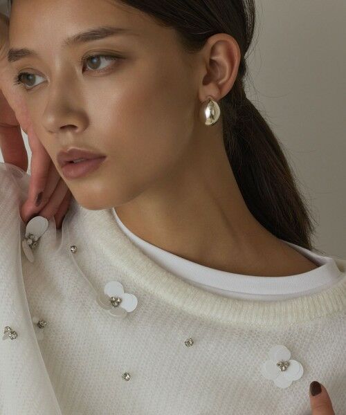 GRACE CONTINENTAL / グレースコンチネンタル その他トップス | チュール刺繍ニットトップ | 詳細6