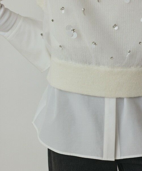GRACE CONTINENTAL / グレースコンチネンタル その他トップス | チュール刺繍ニットトップ | 詳細8