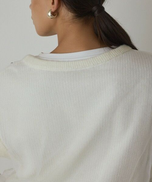 GRACE CONTINENTAL / グレースコンチネンタル その他トップス | チュール刺繍ニットトップ | 詳細9