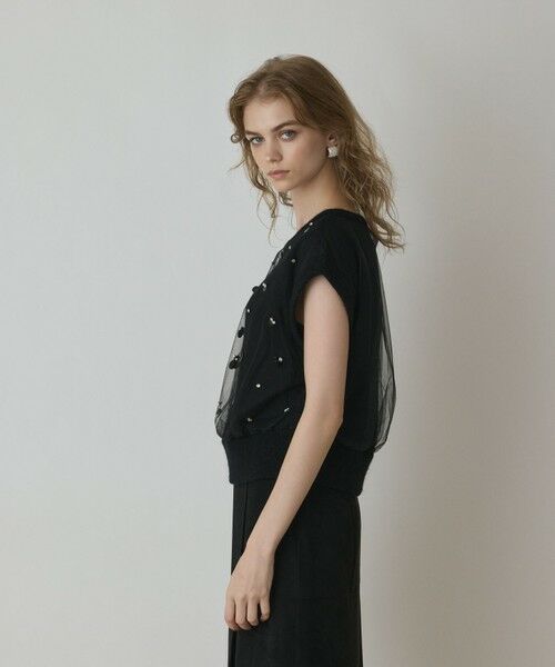 GRACE CONTINENTAL / グレースコンチネンタル その他トップス | チュール刺繍ニットトップ | 詳細13