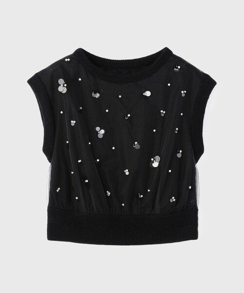 GRACE CONTINENTAL / グレースコンチネンタル その他トップス | チュール刺繍ニットトップ | 詳細16