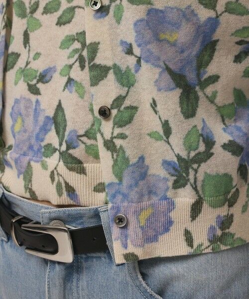 GRACE CONTINENTAL / グレースコンチネンタル カーディガン・ボレロ | ローズプリントニットカーディガン | 詳細6