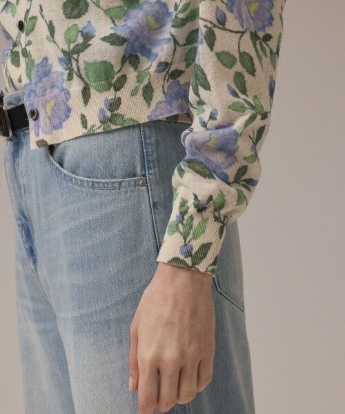 GRACE CONTINENTAL / グレースコンチネンタル カーディガン・ボレロ | ローズプリントニットカーディガン | 詳細7