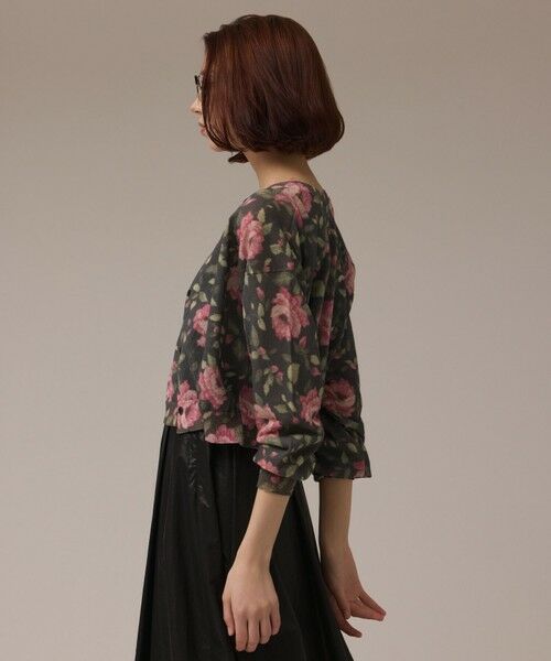 GRACE CONTINENTAL / グレースコンチネンタル カーディガン・ボレロ | ローズプリントニットカーディガン | 詳細12