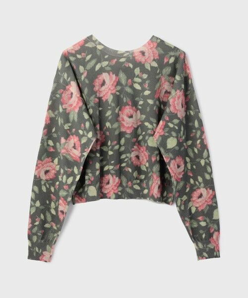 GRACE CONTINENTAL / グレースコンチネンタル カーディガン・ボレロ | ローズプリントニットカーディガン | 詳細15