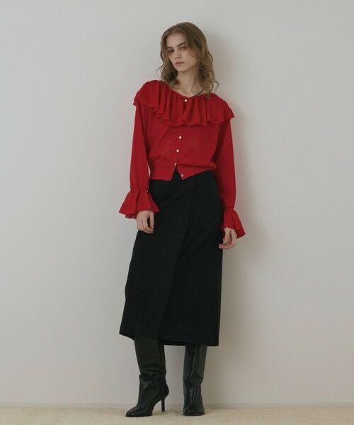 GRACE CONTINENTAL / グレースコンチネンタル カーディガン・ボレロ | フリルニットカーディガン | 詳細1