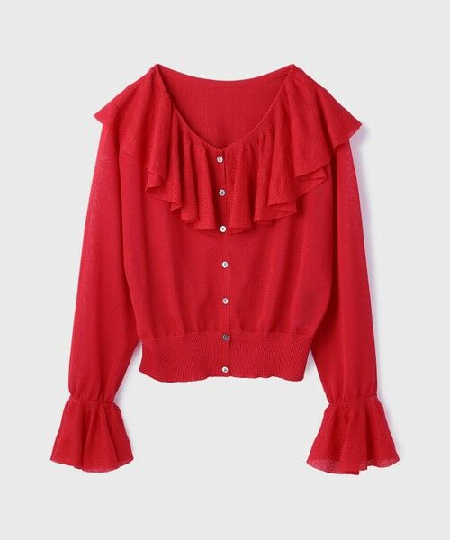 GRACE CONTINENTAL / グレースコンチネンタル カーディガン・ボレロ | フリルニットカーディガン | 詳細6