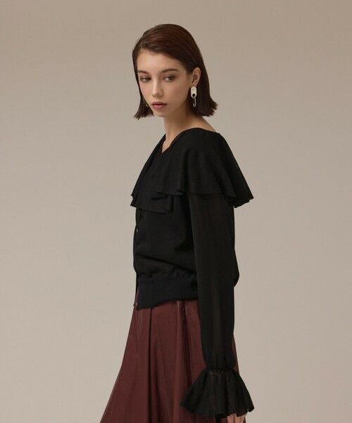 GRACE CONTINENTAL / グレースコンチネンタル カーディガン・ボレロ | フリルニットカーディガン | 詳細11