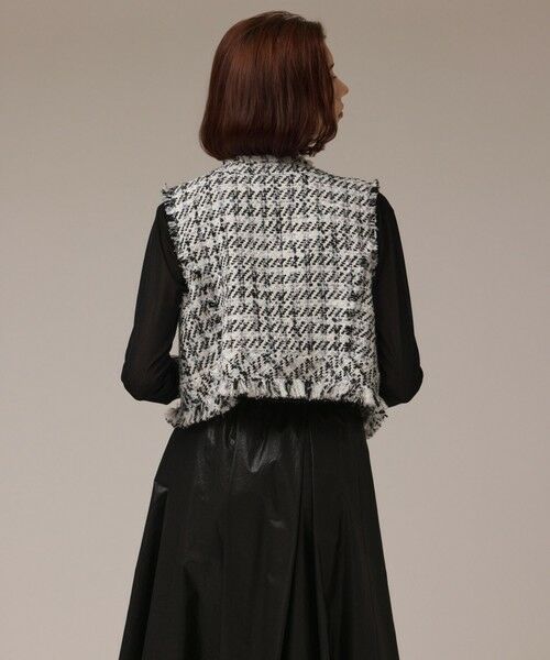 GRACE CONTINENTAL / グレースコンチネンタル ベスト | コンパクトツイードベスト | 詳細3