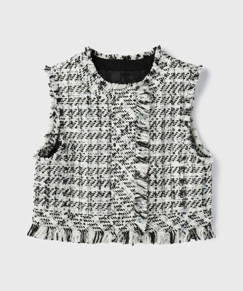 GRACE CONTINENTAL / グレースコンチネンタル ベスト | コンパクトツイードベスト | 詳細5