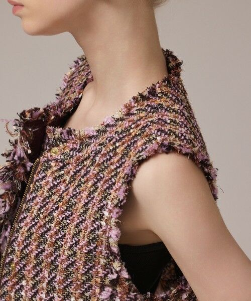 GRACE CONTINENTAL / グレースコンチネンタル ベスト | コンパクトツイードベスト | 詳細11