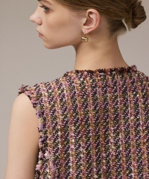 GRACE CONTINENTAL / グレースコンチネンタル ベスト | コンパクトツイードベスト | 詳細12