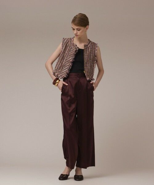 GRACE CONTINENTAL / グレースコンチネンタル ベスト | コンパクトツイードベスト | 詳細14