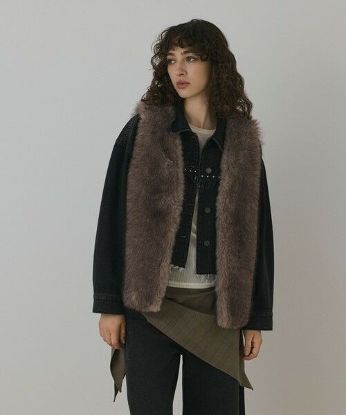 GRACE CONTINENTAL / グレースコンチネンタル その他アウター | フェイクフォックスファ−ベスト | 詳細12