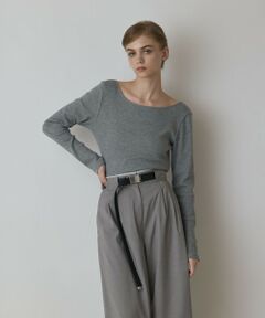 GRACE CONTINENTAL / グレースコンチネンタル カットソー | ウ−ルコットンテレコトップ