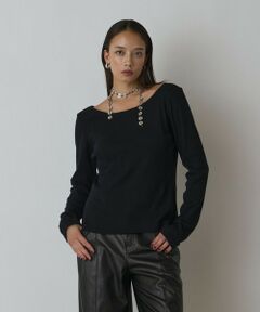 GRACE CONTINENTAL / グレースコンチネンタル カットソー | ウ−ルコットンテレコトップ