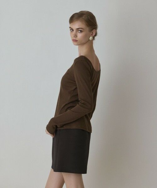 GRACE CONTINENTAL / グレースコンチネンタル カットソー | ウ−ルコットンテレコトップ | 詳細2