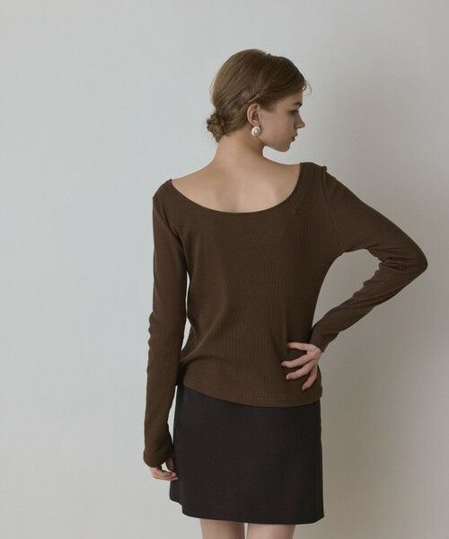 GRACE CONTINENTAL / グレースコンチネンタル カットソー | ウ−ルコットンテレコトップ | 詳細3