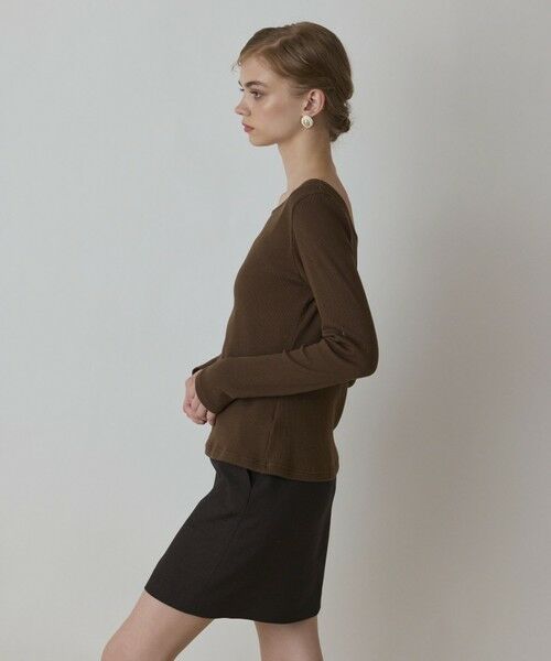 GRACE CONTINENTAL / グレースコンチネンタル カットソー | ウ−ルコットンテレコトップ | 詳細4