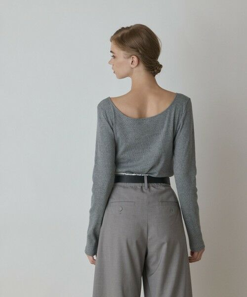 GRACE CONTINENTAL / グレースコンチネンタル カットソー | ウ−ルコットンテレコトップ | 詳細9