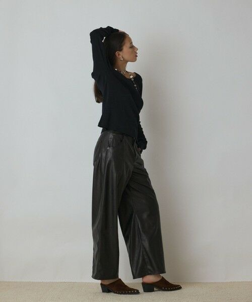 GRACE CONTINENTAL / グレースコンチネンタル カットソー | ウ−ルコットンテレコトップ | 詳細18