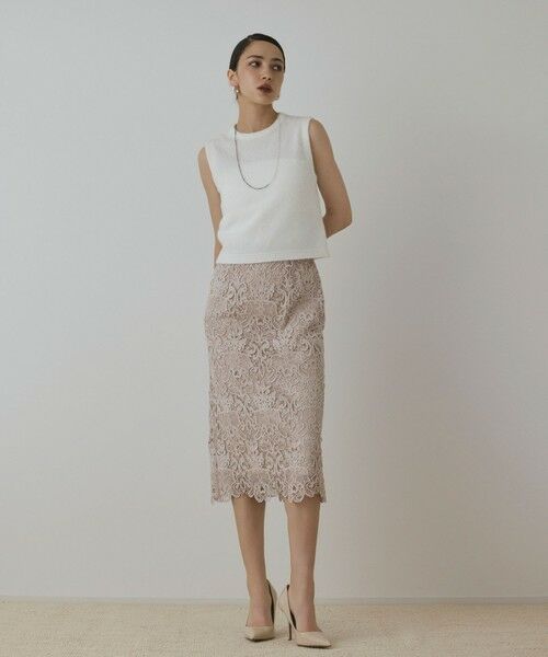 GRACE CONTINENTAL / グレースコンチネンタル ミニ・ひざ丈スカート | レ−スタイトスカート | 詳細1