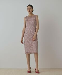 GRACE CONTINENTAL / グレースコンチネンタル ドレス | コ−ド刺繍タイトドレス