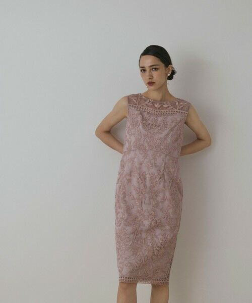 GRACE CONTINENTAL / グレースコンチネンタル ドレス | コ−ド刺繍タイトドレス | 詳細13