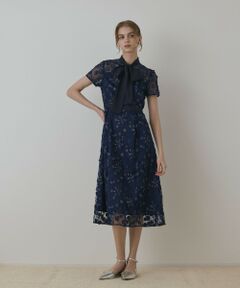 GRACE CONTINENTAL / グレースコンチネンタル ドレス | フラワ−フレアドレス