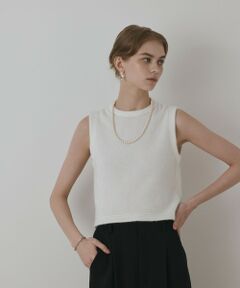 GRACE CONTINENTAL / グレースコンチネンタル その他トップス | ラメフェザ−ニットトップ