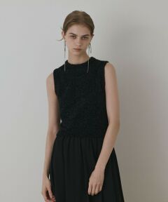 GRACE CONTINENTAL / グレースコンチネンタル その他トップス | ラメフェザ−ニットトップ