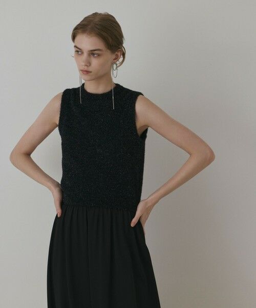 GRACE CONTINENTAL / グレースコンチネンタル その他トップス | ラメフェザ−ニットトップ | 詳細13