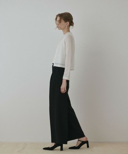 GRACE CONTINENTAL / グレースコンチネンタル カーディガン・ボレロ | ラメフェザ−ニットカーディガン | 詳細2