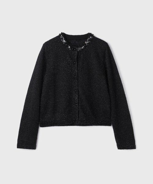 GRACE CONTINENTAL / グレースコンチネンタル カーディガン・ボレロ | ラメフェザ−ニットカーディガン | 詳細16