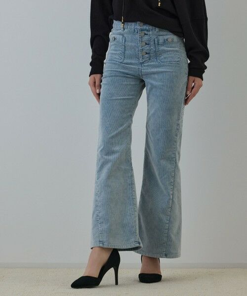 GRACE CONTINENTAL / グレースコンチネンタル その他パンツ | コーデュロイフレアパンツ(ブルー)
