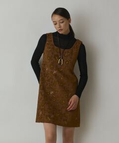 GRACE CONTINENTAL / グレースコンチネンタル ミニ丈・ひざ丈ワンピース | サラサジャガードミニワンピース