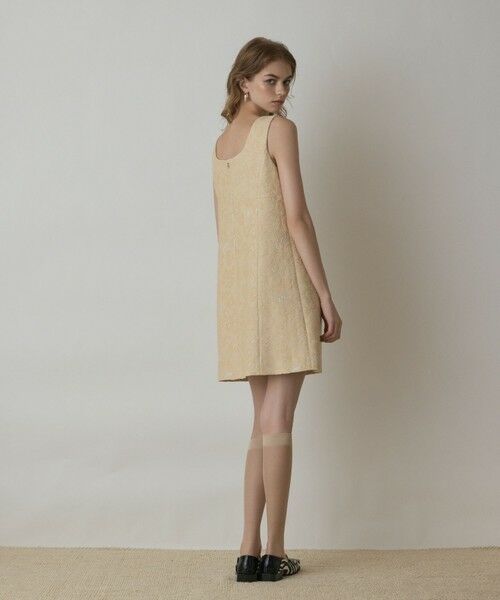 GRACE CONTINENTAL / グレースコンチネンタル ミニ丈・ひざ丈ワンピース | サラサジャガードミニワンピース | 詳細3