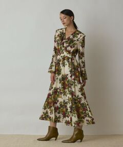 GRACE CONTINENTAL / グレースコンチネンタル ロング・マキシ丈ワンピース | ボタニカルベリープリントワンピース