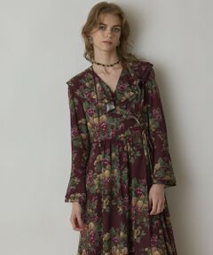 GRACE CONTINENTAL / グレースコンチネンタル ロング・マキシ丈ワンピース | ボタニカルベリープリントワンピース