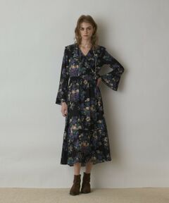 GRACE CONTINENTAL / グレースコンチネンタル ロング・マキシ丈ワンピース | ボタニカルベリープリントワンピース