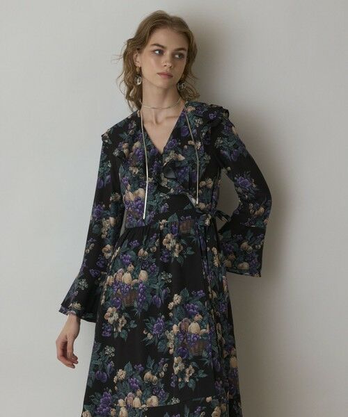 GRACE CONTINENTAL / グレースコンチネンタル ロング・マキシ丈ワンピース | ボタニカルベリープリントワンピース | 詳細20