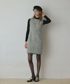 GRACE CONTINENTAL / グレースコンチネンタル ミニ丈・ひざ丈ワンピース | ツイードタイトワンピース