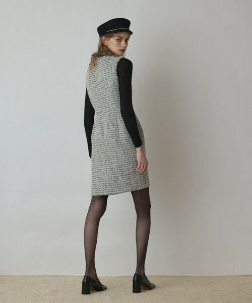 GRACE CONTINENTAL / グレースコンチネンタル ミニ丈・ひざ丈ワンピース | ツイードタイトワンピース | 詳細1
