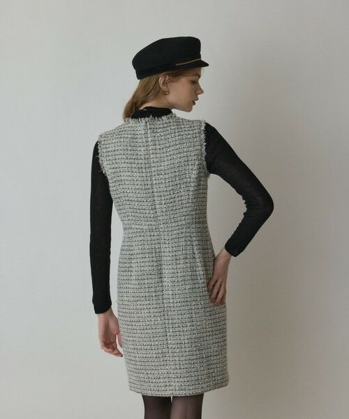 GRACE CONTINENTAL / グレースコンチネンタル ミニ丈・ひざ丈ワンピース | ツイードタイトワンピース | 詳細5
