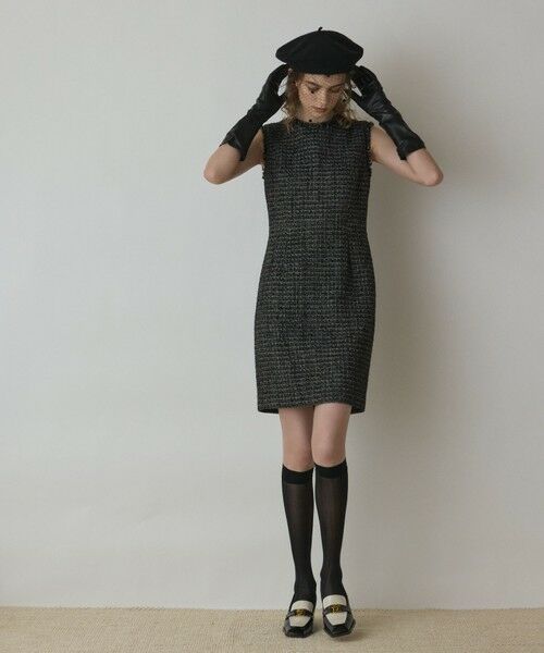 GRACE CONTINENTAL / グレースコンチネンタル ミニ丈・ひざ丈ワンピース | ツイードタイトワンピース | 詳細11